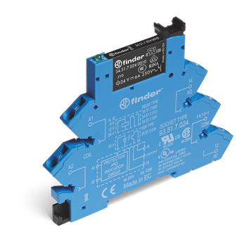 SPDT 6A  125Vac/dc screwless Interface Module SPDT 6A  125Vac/dc screwless Interface Module