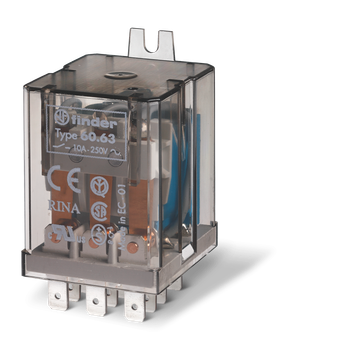 3PDT  10A  Back Flange Mount Relay 12vdc