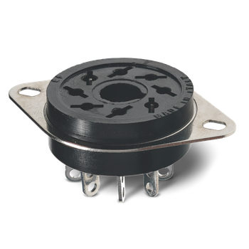 2P Flange Mount Solder Socket