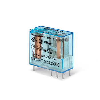 SPDT 16A  P.C.B./ Plug-in Relay(Sen.Coil) 24vdc AgSnO2