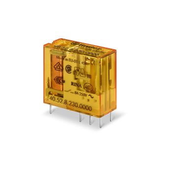 DPDT   8A  P.C.B./ Plug-in Relay 230VAC AgNi-Au