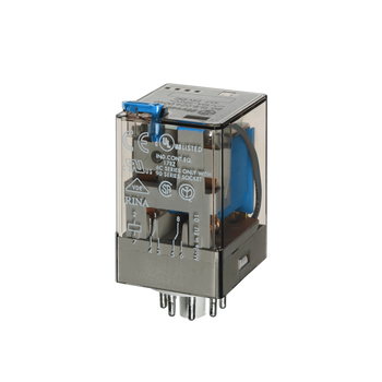 DPDT 10A  Relay c/w PtTB & Mech. Ind. 6VDC