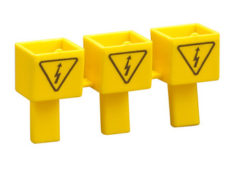 KIT OF 3 INSULATING CAPS FOR UNUSED BAR TERMINALS