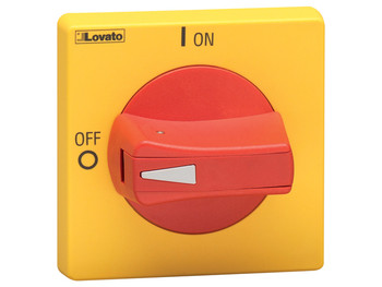 RED/YELLOW PADLOCKABLE HANDLE RING FIXING NEMA4X IP69K