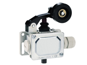 PLASTIC ROLLER CENTER PUSH LEVER 1NC METAL BODY IP65