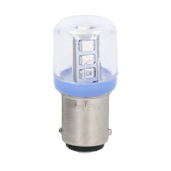 LED BULB BA15d SOCKET 24VAC/DC BLUE