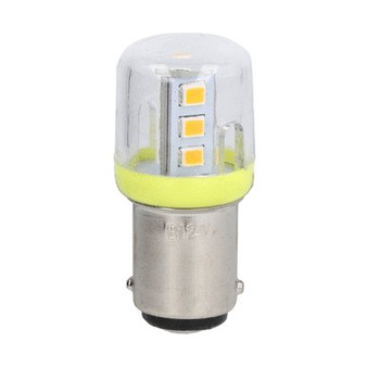 LED BULB BA15d SOCKET 120VAC YELLOW/ORANGE