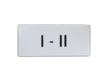 LABEL 'I-II' FOR LPXAU100 & LPFXAU100... LEGEND HOLDER
