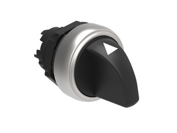 SEL. KNOB PLASTIC 3 POS. SPRING RETURN RIGHT TO CENTRE