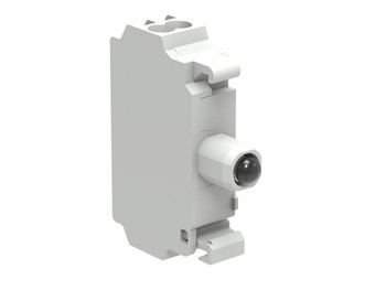 LED BLOCK STEADY LIGHT 85-140VAC BLUE PROT. SPRING LOADED TERM.