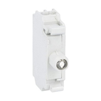 LED BLOCK STEADY LIGHT 185-265VAC BLUE PROT. SPRING LOADED TERM.