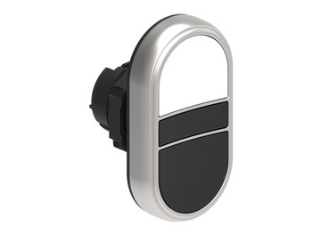 DBLE P.B. FLUSH PLASTIC MOMENT. BLACK/WHITE