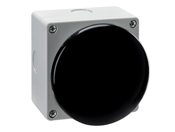 PALM SWITCH BLACK SPRING RETURN 1NO