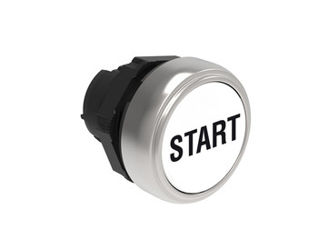 P.B. FLUSH PLASTIC MOMENT. W/'START' WHITE