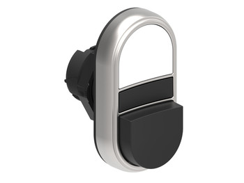 DBLE P.B. 1 FLUSH & 1 EXT. PLASTIC MOMENT. BLACK/WHITE