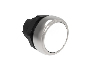 LATCHING P.B. FLUSH PLASTIC PUSH TO RELEASE WHITE