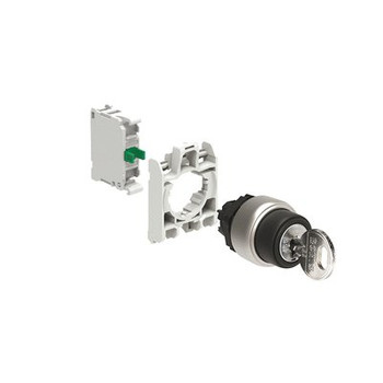 KEY SEL. ACTUATOR 2 POS. LEFT KEY REMOVAL W/MTG ADAP. AND 1 CONT. ELEMENT 1NO