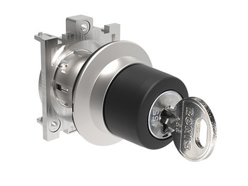 KEYED SEL. FLAT METAL 3 POS. MAINT. RIGHT KEY REM.