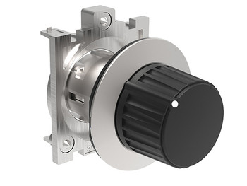 SELECTOR KNOB FLAT METAL 2 POS. MAINTAINED