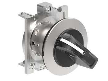 ILLUM. SEL. FLAT METAL 3 POS. SPR. RET. TO CTRE WHITE