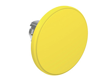 MUSHROOM BUTTON METAL MOMENTARY 60mm YELLOW