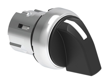 SEL. KNOB METAL 2 POS. SPRING RET. TO LEFT