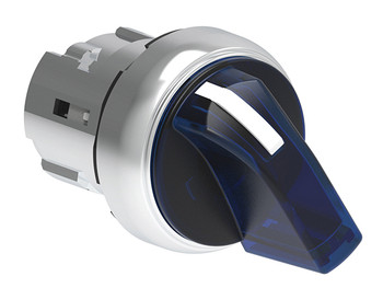 ILLUM. SEL. METAL 3 POS. SPR. RET. TO CTRE BLUE