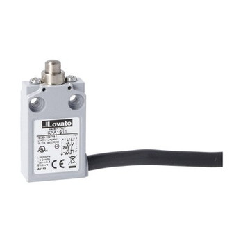 PREWIRED METAL PUSH PLUNGER 1NO+1NC