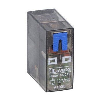 MINIAT. RELAY W/LED & MECH. ACT. 12VDC 1 C/O 16A (MAX 10A)