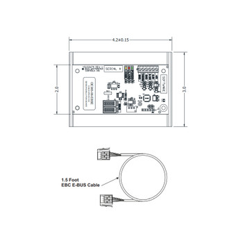 OE365-06-EBSE - E-BUS Space CO2 Sensor Emulator Board with 1.5 Ft. EBC E-BUS Cable