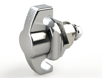 Latch Padlocking Wing Knob Door (316 Stainless)