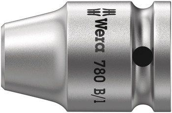 Suitable for bits with 1/4" hexagon drive (Wera connecting series 1)