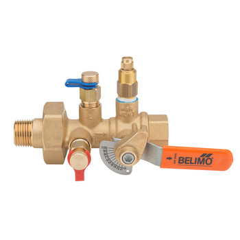 ¾" x ¾" FNPT x MNPT Manual Balance Valve, Cv 2.65, 0.89 - 2.47 GPM