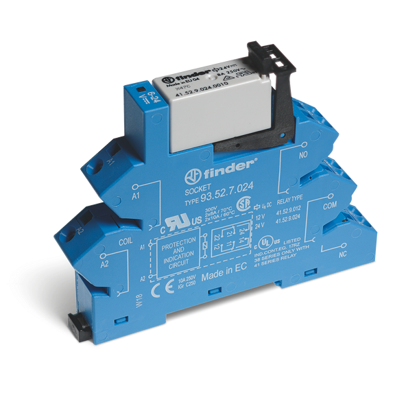 DPDT 8A 24VAC/DC Screwless interface module