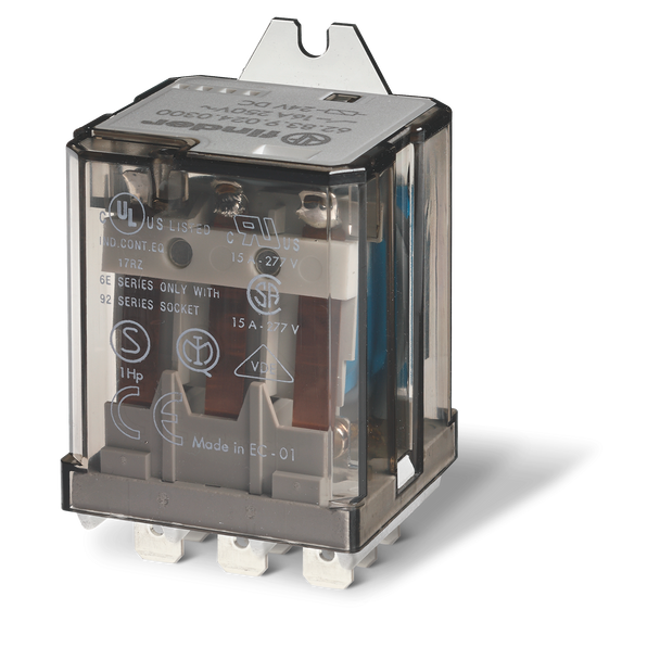 3PDT 16A  Relay c/w PtTB & Mech. Ind. 120vac