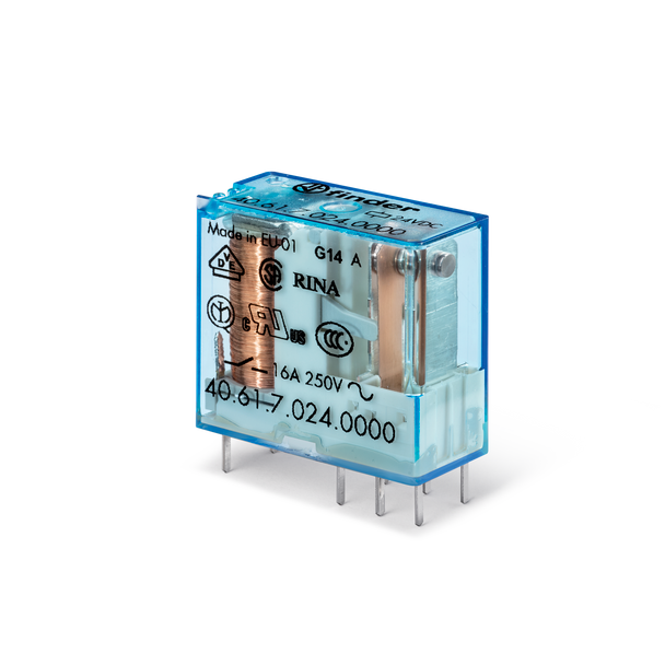 SPDT 16A  P.C.B./ Plug-in Relay 24vdc