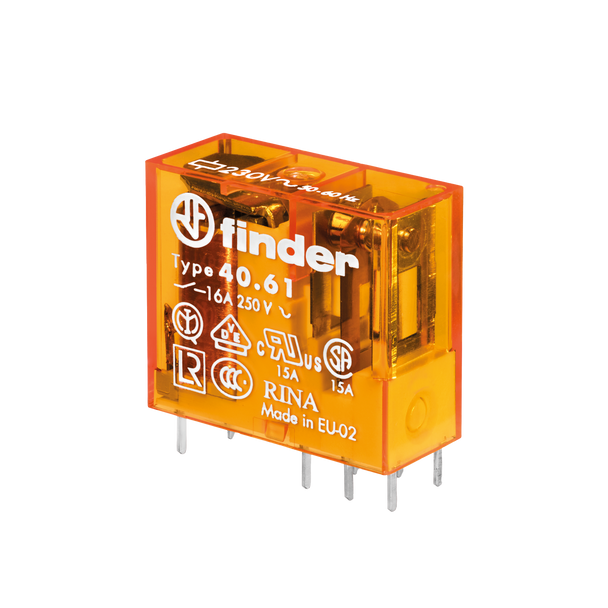 SPDT 16A P.C.B. / Plug-in Relay 120vac