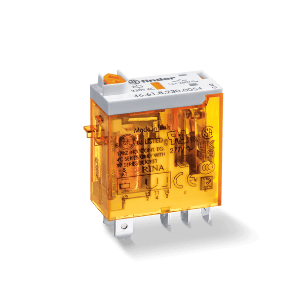 SPDT 16A Relay c/w LTB and MI 24vac