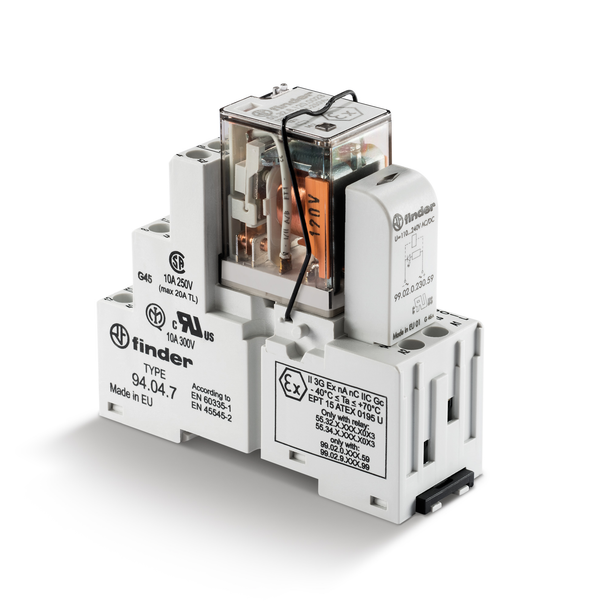 3PDT INTERFACE RELAY 230VAC AgNi+Au