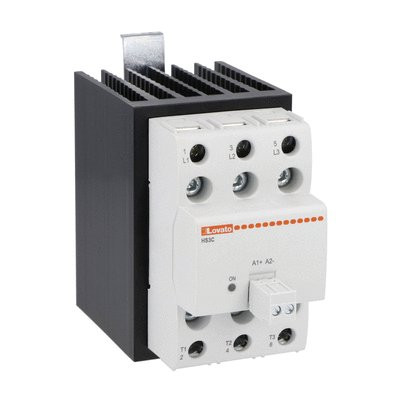 SSR C/W HEATSINK 3PH (3 CONTROLLED) 25A LINE 48-600VAC CONTROL 4-32VDC