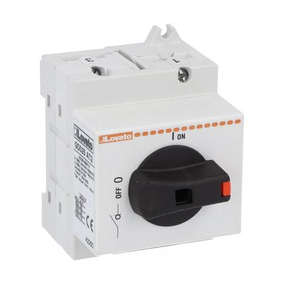 DISC. 25A DIRECT OPERATION W/BLACK HANDLE FOR PHOTOVOLTAIC APPS