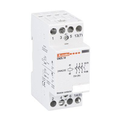 MODULAR CONTACTOR 4 NO POLES 24VAC/DC