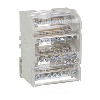POWER DISTRIBUTION BLOCK 4P 100A 7 TERMINALS