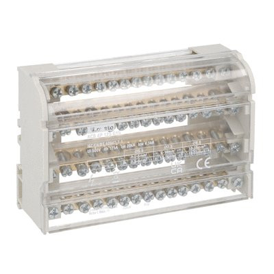 POWER DISTRIBUTION BLOCK 4P 125A 15 TERMINALS
