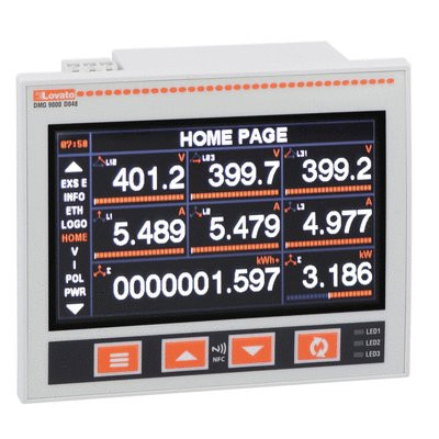MULTIMETER EASY BRANCH LCD 48VDC SUPPLY FLUSH MOUNT BUILT-IN RS485, ETHERNET & DATA LOGGER