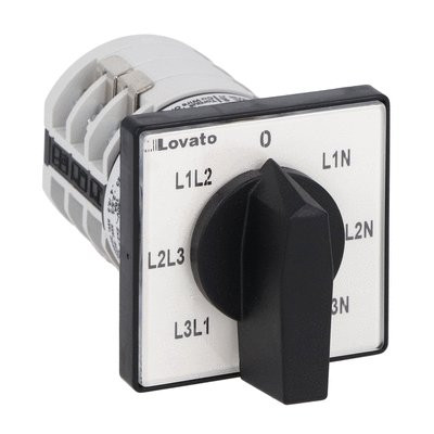 CAM VOLTMETER 12A FRONT MOUNT L1L2-L2L3-L3L1-0-L1N-L2N-L3N