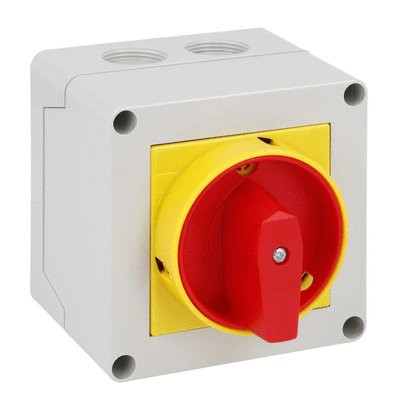 CAM ON/OFF 3P 25A ENCLOSED PADLOCKABLE HANDLE