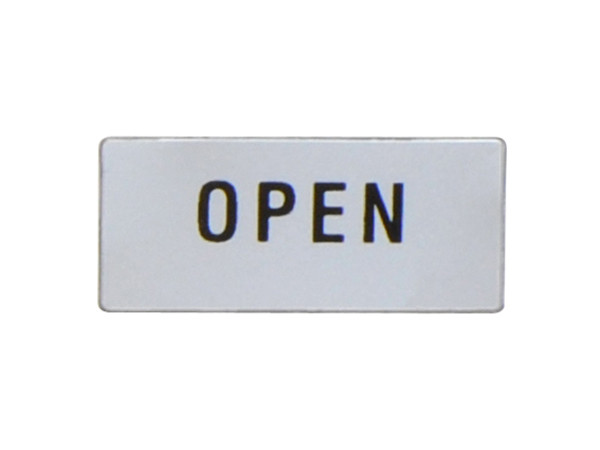 LABEL 'OPEN' FOR LPXAU100 & LPFXAU100... LEGEND HOLDER