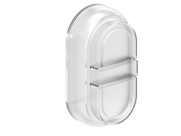 RUBBER FOOT FOR DBLE AND TPLE-TOUCH BUTTONS TRANSPARENT