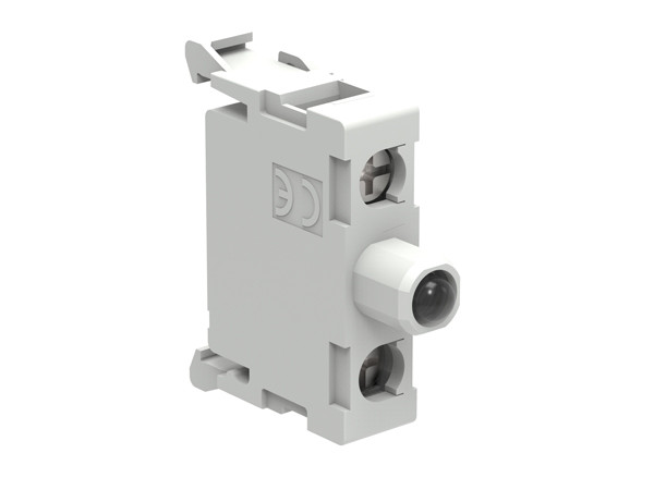 LED BLOCK STEADY LIGHT 185-265VAC GREEN PROT. BASE MTG